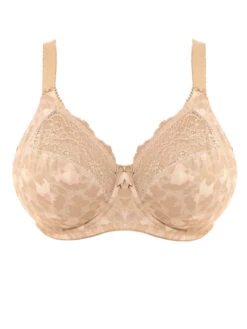 ELOMI Morgan Printed Full Cup Bra - Toasted Almond 9 ELOMI Morgan Printed Full Cup Bra - Toasted Almond -Boosted Bras Sales Store 4110todplain