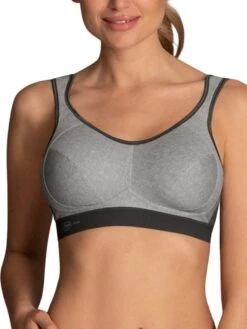 ANITA Extreme Control Sports Bra - Heather Grey