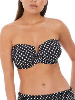 FANTASIE Santa Monica Bandeau Bikini Top - Black/White -Boosted Bras Sales Store 6723 20front 20w.o 20straps 69f064d2 d31d 41dd 9b3e f5fb25ca9b19