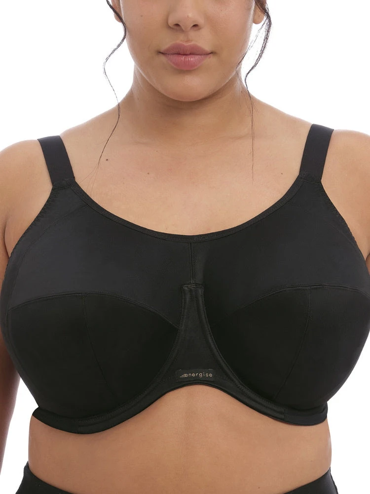 ELOMI Energise Sports Bra - Black 1 ELOMI Energise Sports Bra - Black