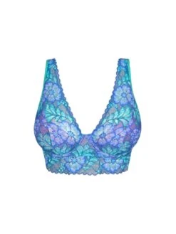 Morro Bay Half Padded Plunge Bra - Mermaid Blue -Boosted Bras Sales Store BraForMe PrimaDonna Lingerie Bras Morro Bay Mermaid Blue MMB 0142264 P