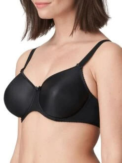 PRIMADONNA Satin Full Cup Bra - Black -Boosted Bras Sales Store BraForMe PrimaDonna Satin Bra 0161330 ZWA Zwart S