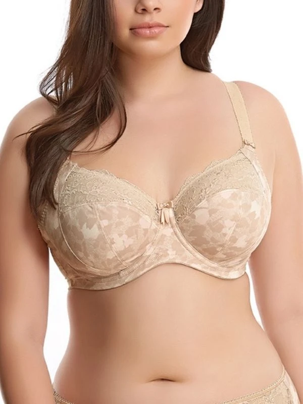 ELOMI Morgan Printed Full Cup Bra - Toasted Almond 1 ELOMI Morgan Printed Full Cup Bra - Toasted Almond
