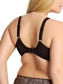 ELOMI Morgan Printed Full Cup Bra - Ebony -Boosted Bras Sales Store ElomiMorganEL4110EBYEbonyB