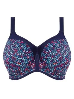 ELOMI Energise Sports Bra - Navy Geo -Boosted Bras Sales Store Elomi Energise Navy Geo Product