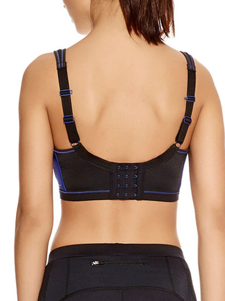 FREYA Epic Moulded Crop Top Sports Bra - Electric Black 2 FREYA Epic Moulded Crop Top Sports Bra - Electric Black - Image 2