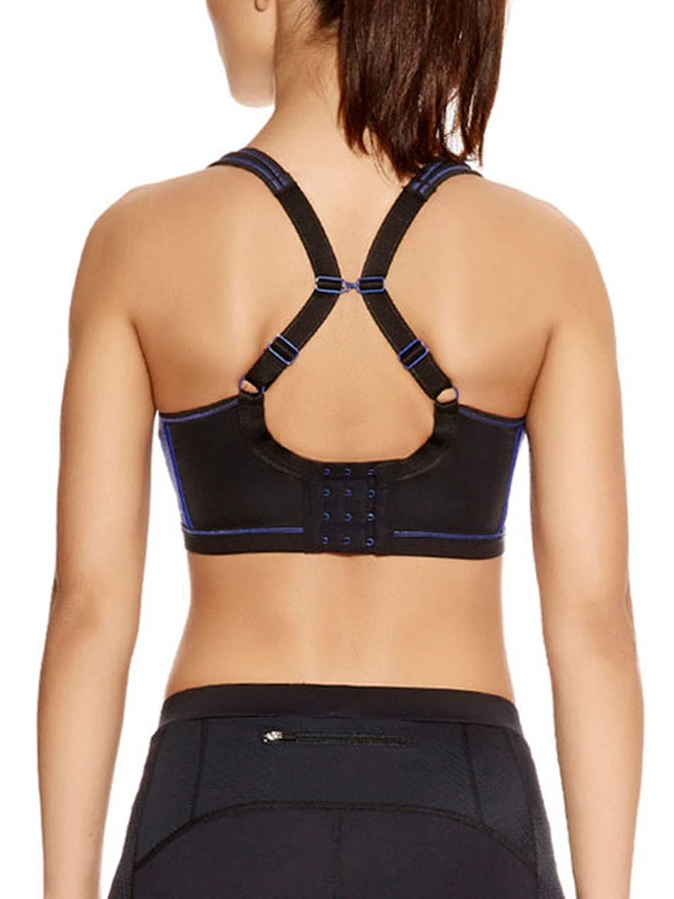 FREYA Epic Moulded Crop Top Sports Bra - Electric Black 3 FREYA Epic Moulded Crop Top Sports Bra - Electric Black - Image 3