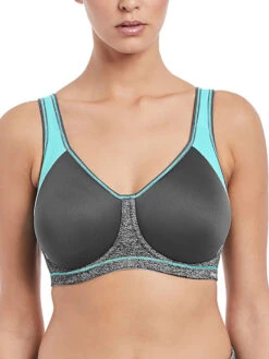 FREYA Sonic Moulded Spacer Sports Bra - Carbon