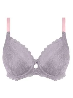 FREYA Offbeat Plunge Bra - Mineral Grey -Boosted Bras Sales Store aa5452 mgy cut freya lingerie offbeat mineral grey underwired plunge bra 1