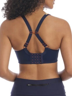 FREYA Sonic Moulded Spacer Sports Bra - Navy Spice -Boosted Bras Sales Store braforme ac4892 nse freya active sonic navy spice underwired moulded spacer sports bra b