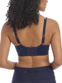FREYA Sonic Moulded Spacer Sports Bra - Navy Spice -Boosted Bras Sales Store braforme ac4892 nse freya active sonic navy spice underwired moulded spacer sports bra b1