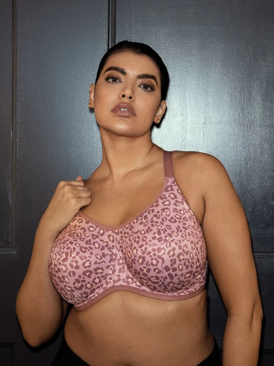ELOMI Energise Sports Bra - Dusky Leopard 2 ELOMI Energise Sports Bra - Dusky Leopard - Image 2