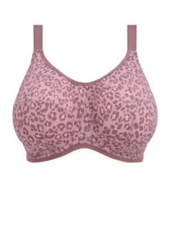 ELOMI Energise Sports Bra - Dusky Leopard 9 ELOMI Energise Sports Bra - Dusky Leopard -Boosted Bras Sales Store braforme activewear 8042 dsd plain