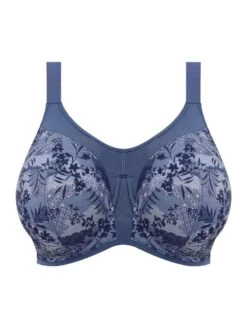 ELOMI Energise Sports Bra - Vintage Denim 7 ELOMI Energise Sports Bra - Vintage Denim -Boosted Bras Sales Store braforme activewear elomi 8042 vtd plain