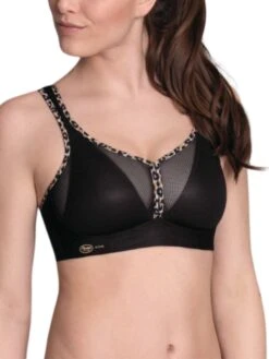 ANITA Air Control Deltapad Sports Bra - Black/Kalahari