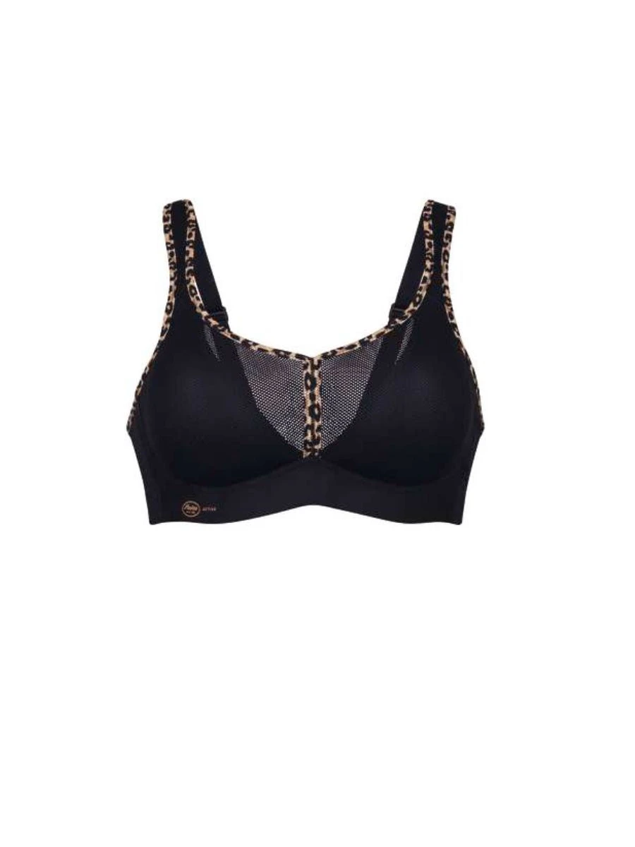 ANITA Air Control Deltapad Sports Bra - Black/Kalahari 4 ANITA Air Control Deltapad Sports Bra - Black/Kalahari - Image 4