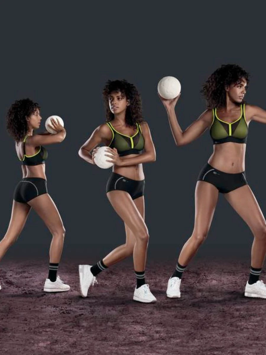 ANITA Air Control Deltapad Sports Bra - Black/Neon 3 ANITA Air Control Deltapad Sports Bra - Black/Neon - Image 3