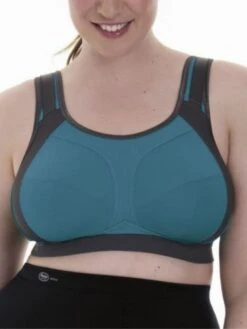 ANITA Extreme Control F-K Sports Bra - Peacock/Anthracite
