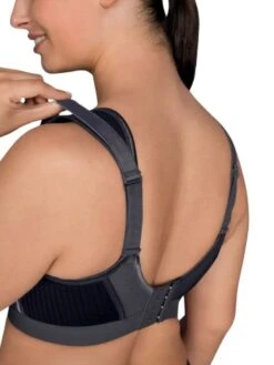 ANITA Extreme Control F-K Sports Bra - Black/Anthracite -Boosted Bras Sales Store braforme anita active sports bra 5567 445 b