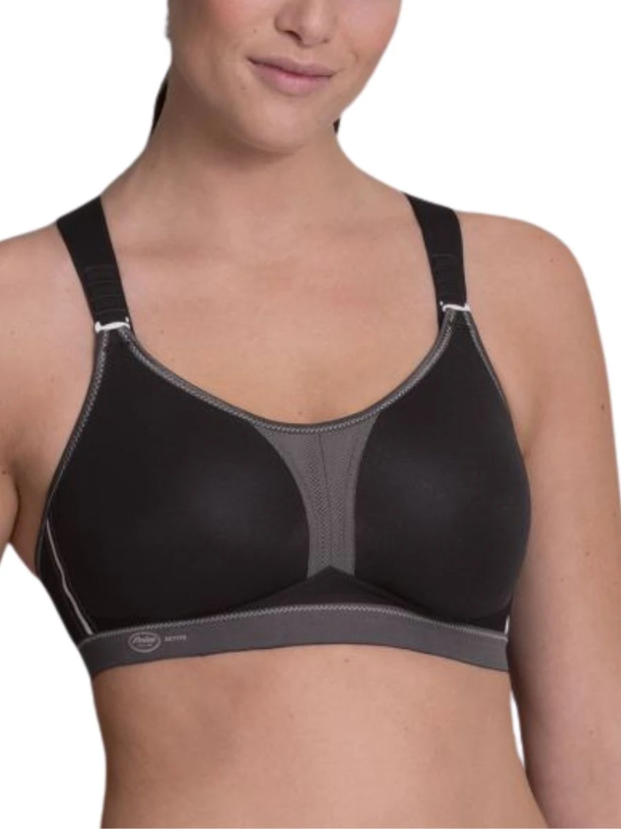 ANITA Dynamix Star Sports Bra - Black/Anthracite 1 ANITA Dynamix Star Sports Bra - Black/Anthracite