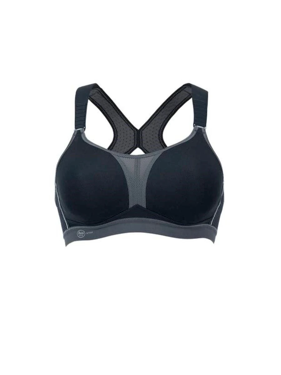 ANITA Dynamix Star Sports Bra - Black/Anthracite 5 ANITA Dynamix Star Sports Bra - Black/Anthracite - Image 5