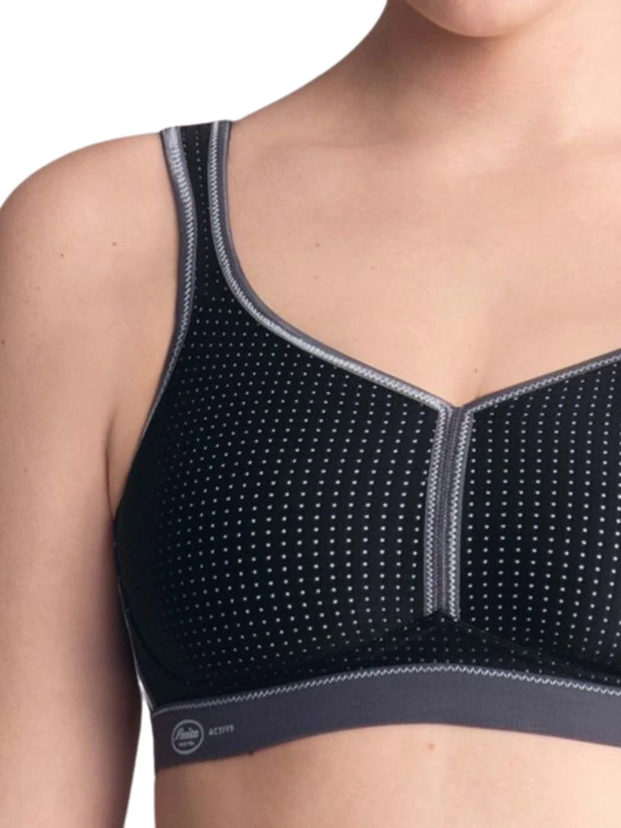 ANITA Performance Sports Bra - Black/Anthracite 2 ANITA Performance Sports Bra - Black/Anthracite - Image 2