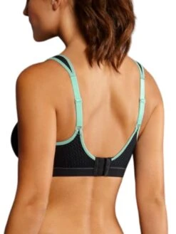 ANITA Performance Sports Bra - Black/Pool Blue -Boosted Bras Sales Store braforme anita active sports bras 5566 465 b