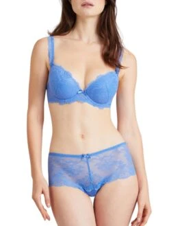 Aubade Danse Des Sens Moulded Push Up Bra - Cornflower -Boosted Bras Sales Store braforme aubade danse des sens lingerie cornflower og08 full