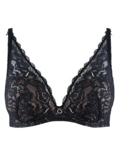 Aubade Rosessence Plunge Bra - Noir -Boosted Bras Sales Store braforme aubade hk81 noi cut