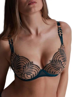Aubade Hypnolove Moulded Push-Up Bra - Evergreen