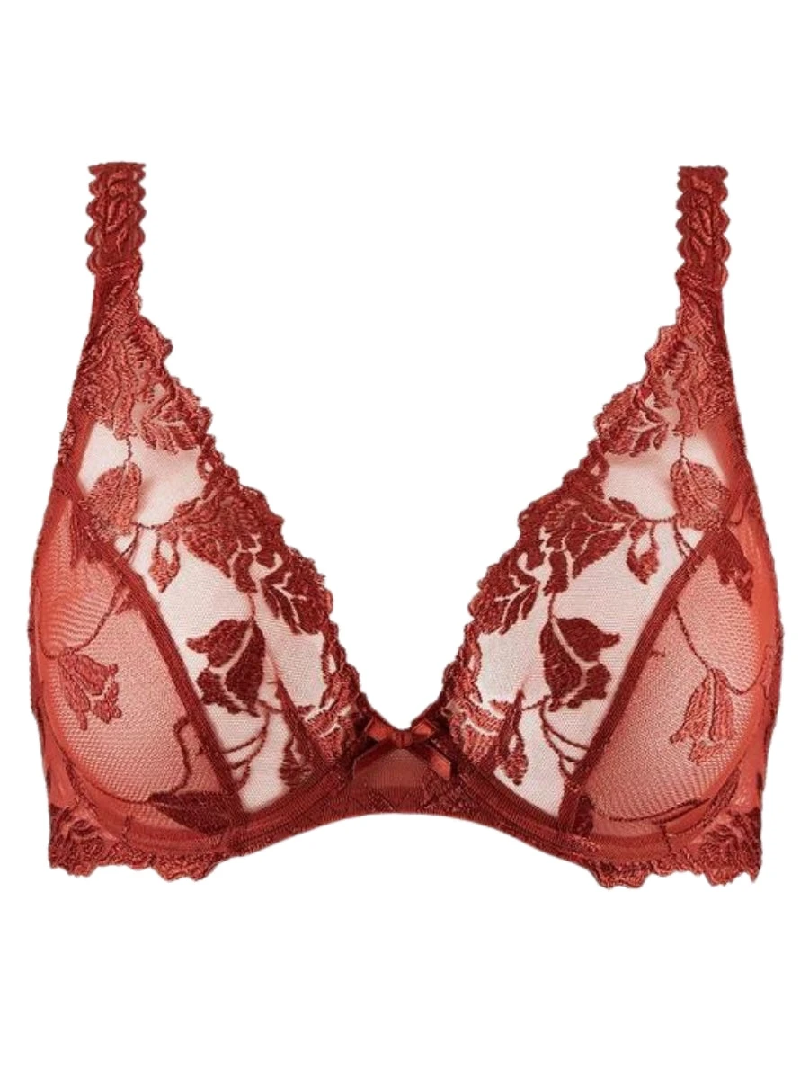 Aubade Softessence Underwired Triangle Bra - Terracotta 4 Aubade Softessence Underwired Triangle Bra - Terracotta - Image 4