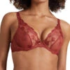 Aubade Softessence Underwired Triangle Bra - Terracotta