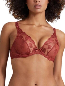 Aubade Softessence Underwired Triangle Bra - Terracotta