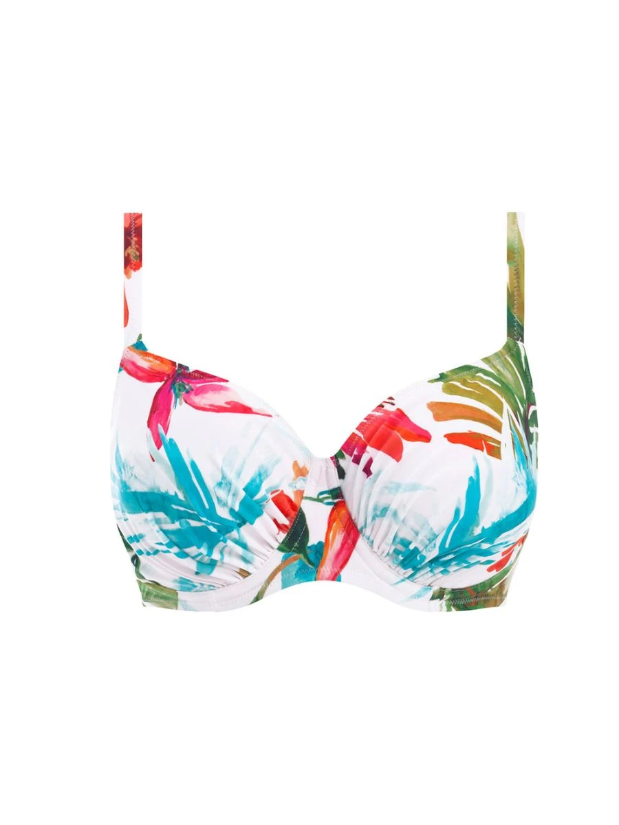 FANTASIE Kiawah Island Gathered Full Cup Bikini Top - Aquamarine 4 FANTASIE Kiawah Island Gathered Full Cup Bikini Top - Aquamarine - Image 4