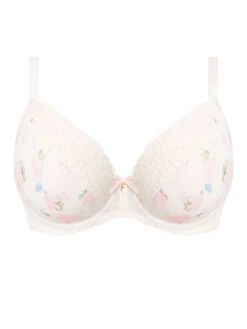 FREYA Daydreaming Plunge Bra - Flora White -Boosted Bras Sales Store braforme bra freya daydreaming 400802 plain