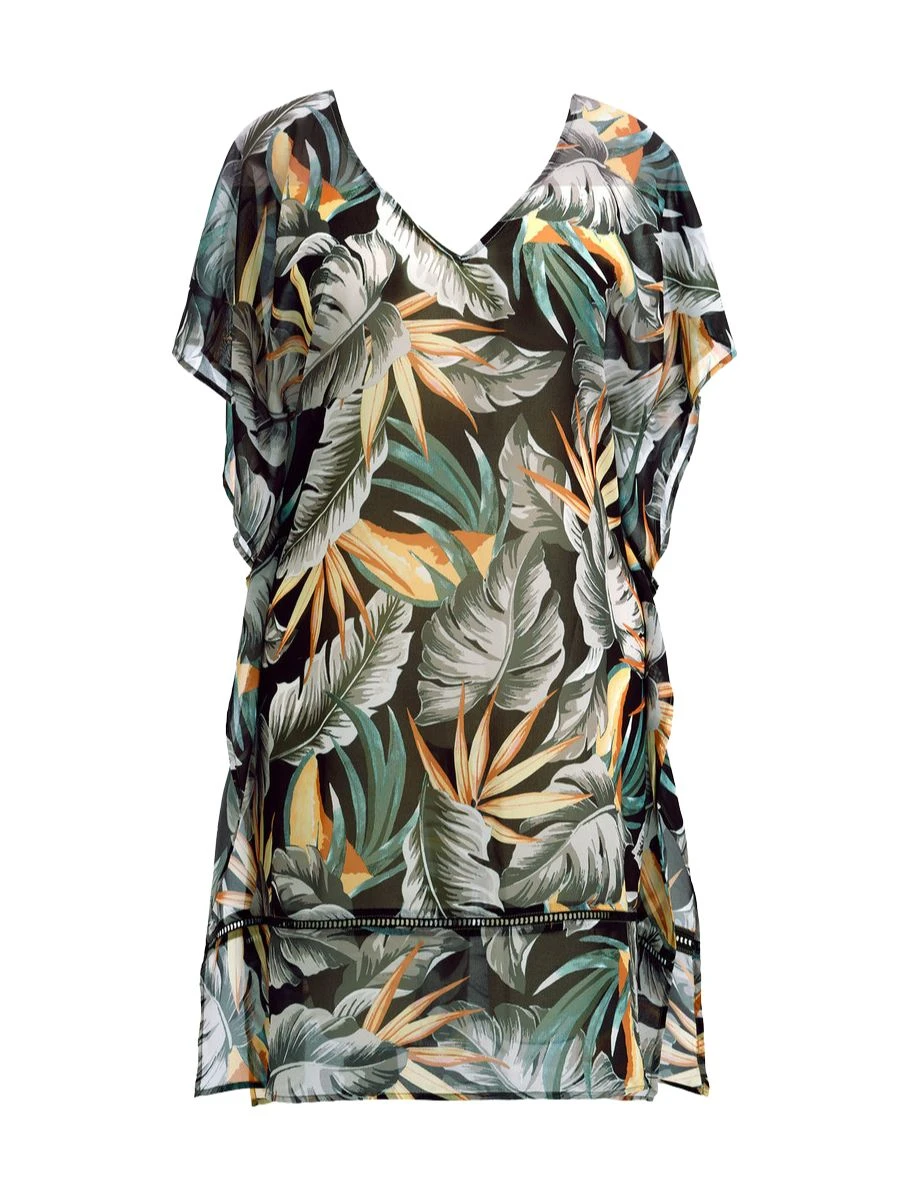 FANTASIE Bamboo Grove Kaftan - Jet 4 FANTASIE Bamboo Grove Kaftan - Jet - Image 4