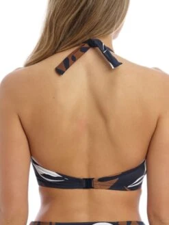 FANTASIE Lake Orta Halter Bikini Top - French Navy 8 FANTASIE Lake Orta Halter Bikini Top - French Navy -Boosted Bras Sales Store braforme fantasie lake 20orta fry 503304 back