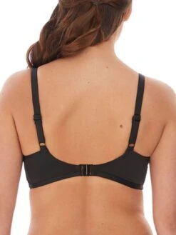 FANTASIE Marseille Gathered Full Cup Bikini Top - Black -Boosted Bras Sales Store braforme fantasie marseille swimwear bikini top fs6680blk black b