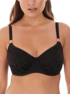 FANTASIE Marseille Gathered Full Cup Bikini Top - Black