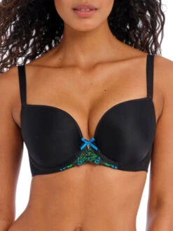 FREYA Show-off Moulded Plunge T-Shirt Bra - Black
