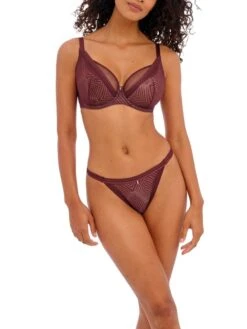 FREYA Tailored High Apex Plunge Bra - Dark Cherry 9 FREYA Tailored High Apex Plunge Bra - Dark Cherry -Boosted Bras Sales Store braforme freya aa401121 drr fl