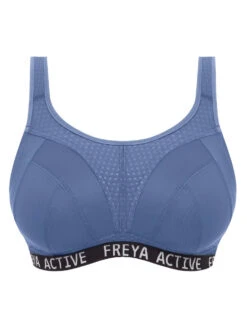 FREYA Dynamic Non-Wired Sports Bra - Denim -Boosted Bras Sales Store braforme freya active dynamic ac4014 den denim sports bra p