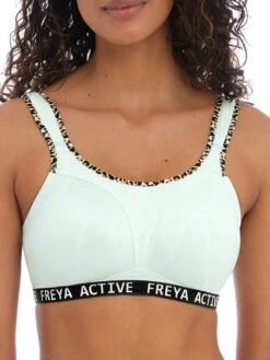 FREYA Dynamic Non-Wired Sports Bra - Pure Leopard Aqua