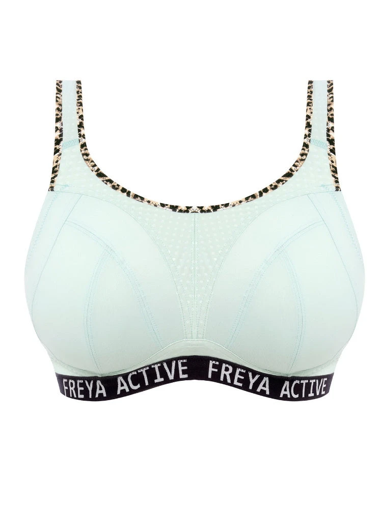 FREYA Dynamic Non-Wired Sports Bra - Pure Leopard Aqua 5 FREYA Dynamic Non-Wired Sports Bra - Pure Leopard Aqua - Image 5