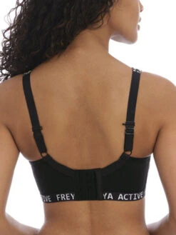 FREYA Dynamic Non-Wired Sports Bra - Pure Leopard Black -Boosted Bras Sales Store braforme freya active dynamic ac4014 puk pure leopard black soft sports bra b1