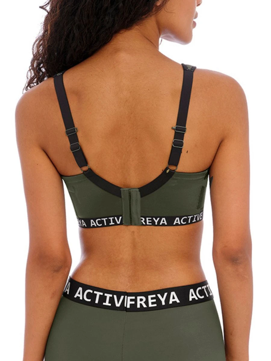 FREYA Dynamic Non-Wired Sports Bra - Khaki 4 FREYA Dynamic Non-Wired Sports Bra - Khaki - Image 4
