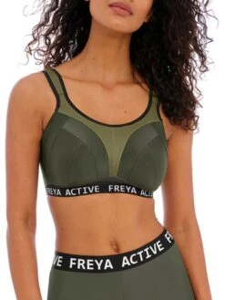 FREYA Dynamic Non-Wired Sports Bra - Khaki