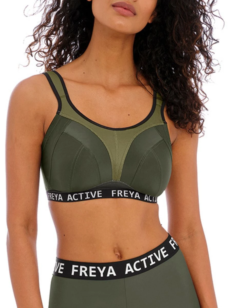 FREYA Dynamic Non-Wired Sports Bra - Khaki 1 FREYA Dynamic Non-Wired Sports Bra - Khaki