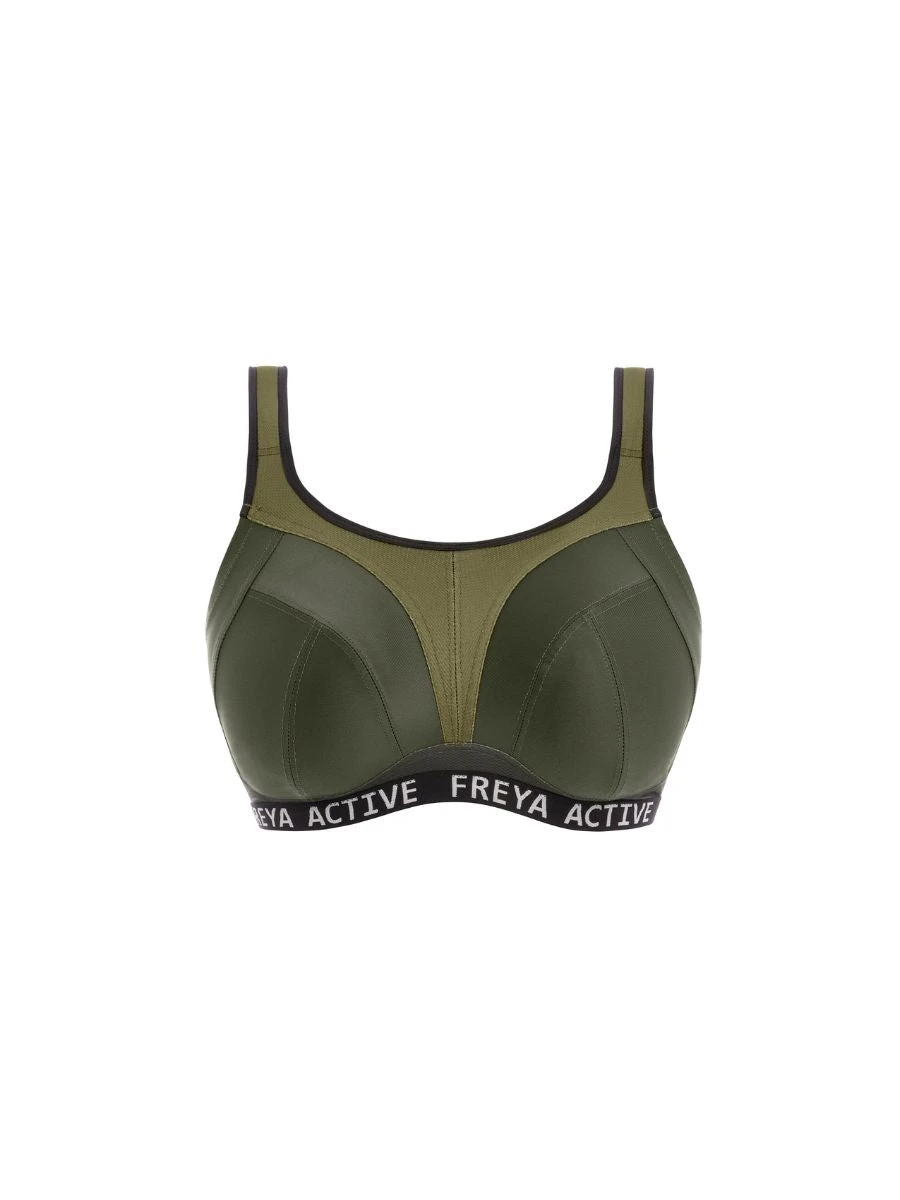 FREYA Dynamic Non-Wired Sports Bra - Khaki 5 FREYA Dynamic Non-Wired Sports Bra - Khaki - Image 5