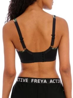 FREYA Sonic Moulded Spacer Sports Bra - Jungle Black 9 FREYA Sonic Moulded Spacer Sports Bra - Jungle Black -Boosted Bras Sales Store braforme freya activewear ac44892 sonic jungle falls juk b